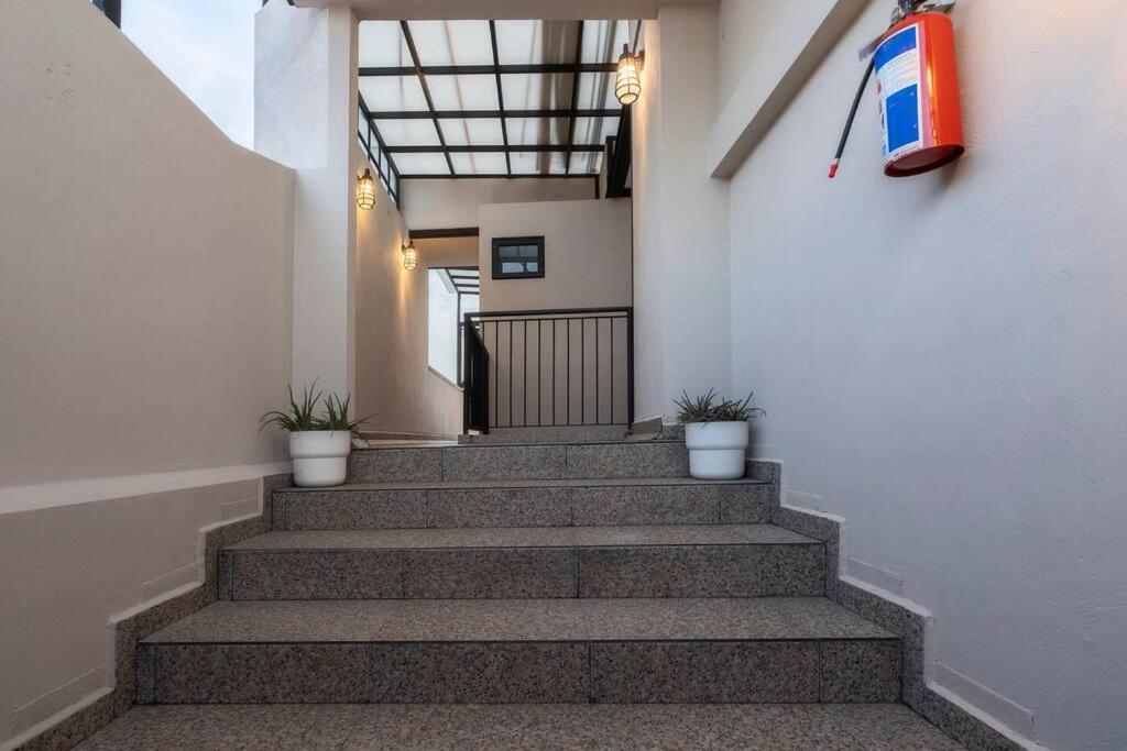 305 Dwntn With Ac And Balconies Fits 6 Rooftop Città del Messico